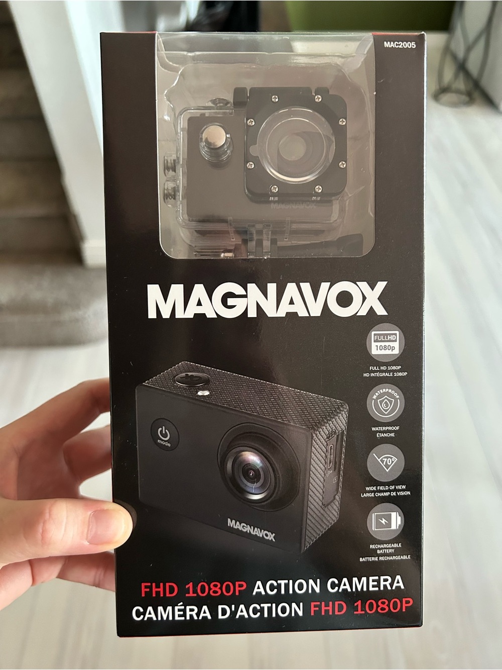 Magnavox Black FHD 1080P Action Camera